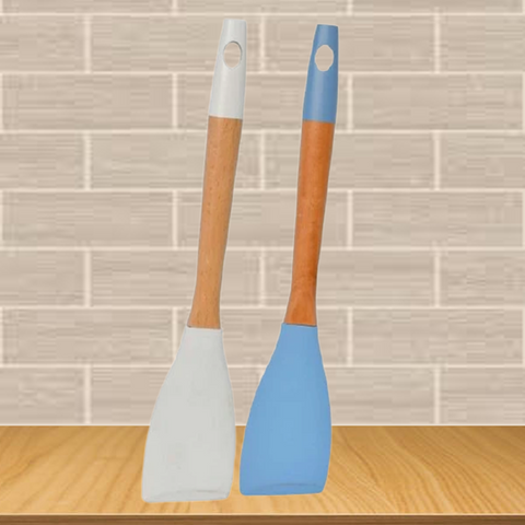 Serving Spoon Best Bamboo Wood Silicone