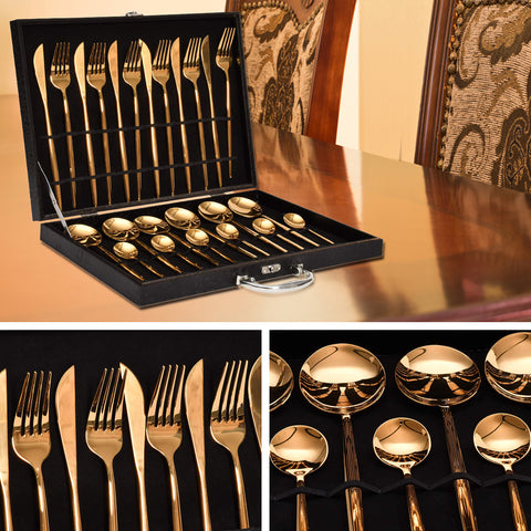 Luxury Gold Cutlery Set