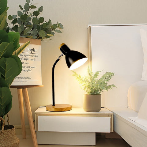 Eye Protection Study Lamp Solid Wood Base