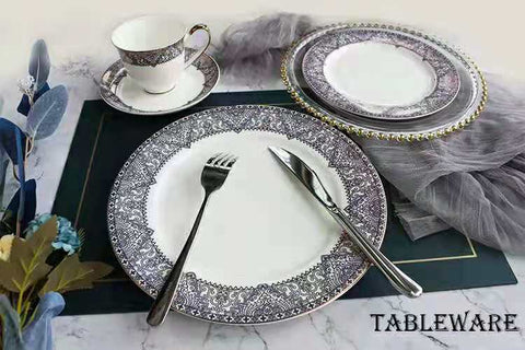 24Pcs Royal Bone China Tea Set