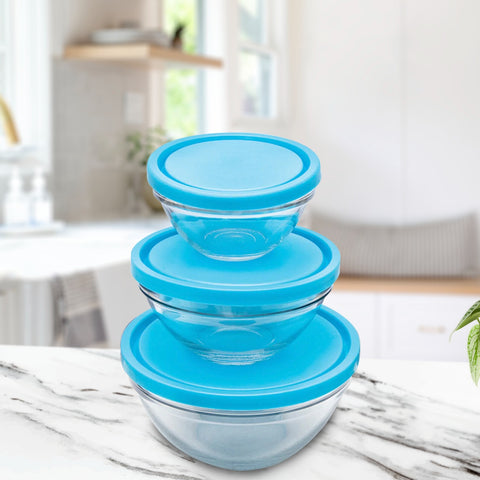 3Pcs Glass Sealed Bowls
