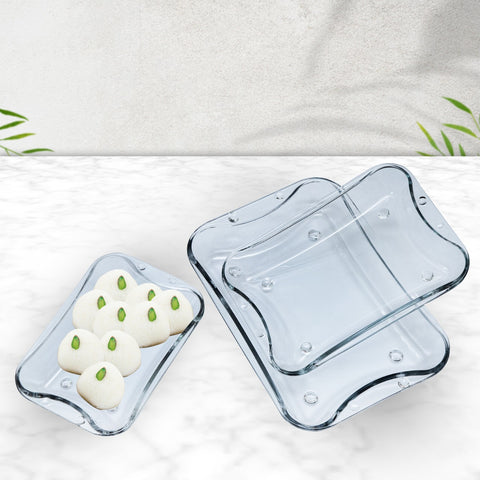 Glass Serving Dish- 3 Pcs
