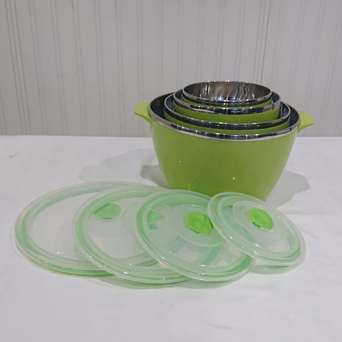 4pcs Olive Green Stainless Steel Containers