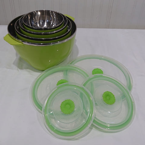 4pcs Olive Green Stainless Steel Containers