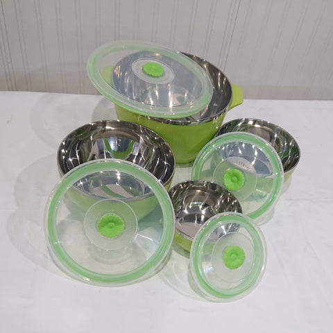 4pcs Olive Green Stainless Steel Containers