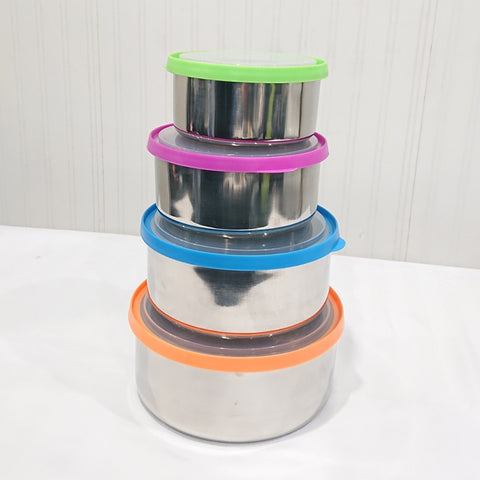 4pcs Stainless Steel Sealed Boxes