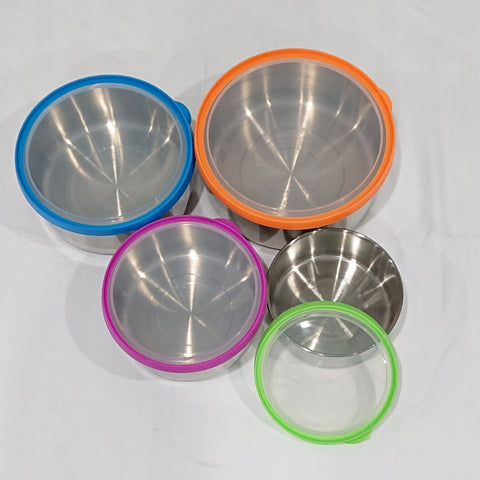 4pcs Stainless Steel Sealed Boxes