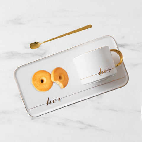 Her Coffee Mug And Tray