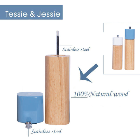 Tessie And Jessie Classic Salt and Pepper Mill