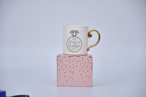 Diamond Ring Ceramic Mug