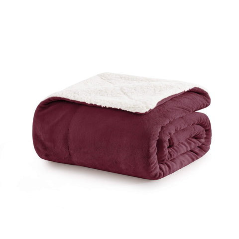 Sherpa Fleece Throw Blankets