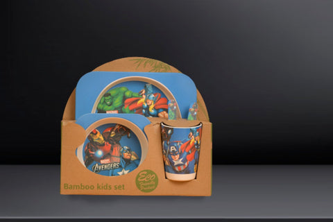 5Pcs Melamine Kids Dinnerware Set