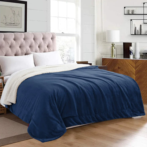 Sherpa Fleece Throw Blankets