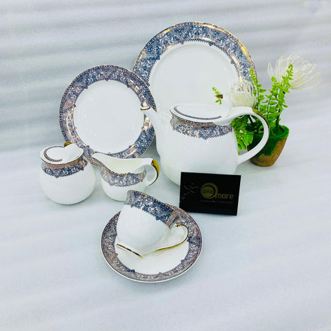 24Pcs Royal Bone China Tea Set