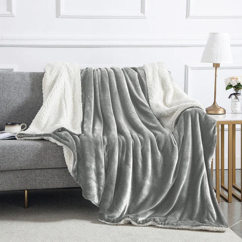 Sherpa Fleece Throw Blankets