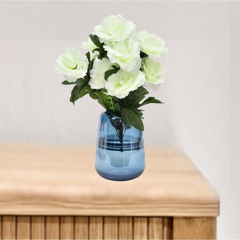 Blue Elegant Arctic Glass Vase