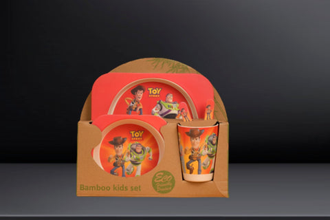 5Pcs Melamine Kids Dinnerware Set