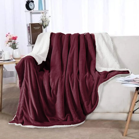 Sherpa Fleece Throw Blankets