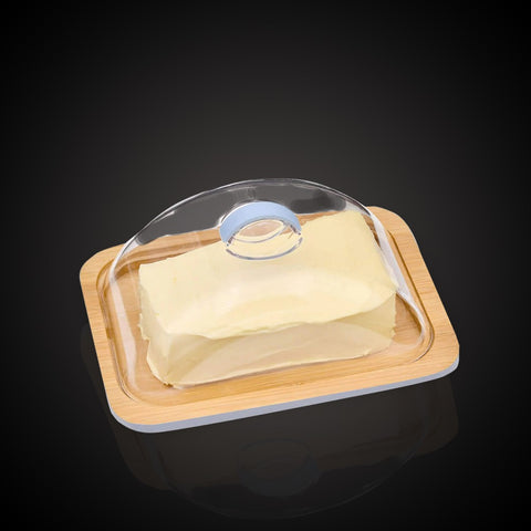 Butter Dish With Cover Bamboo made