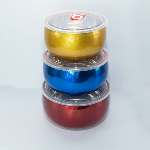 3Pcs High-Grade Stainless Steel Bowls