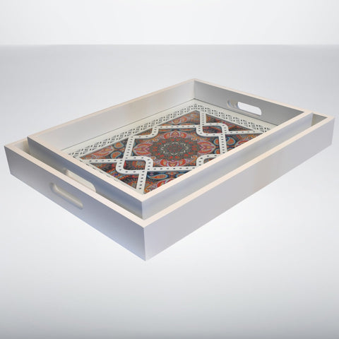 Printed Art Trays (Pair)