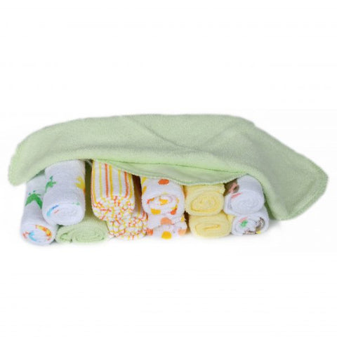 12 Packs Lovely Baby Wash Cloths Feeding Towel Wipe