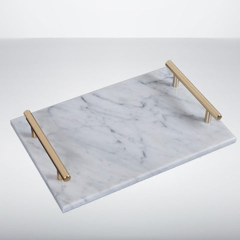 Natural Rectangular Marble Tray