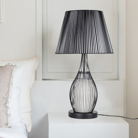 Modern Black Net Table Lamp