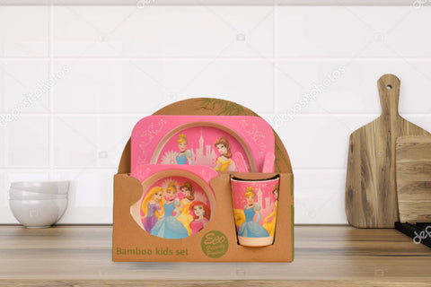 5Pcs Melamine Kids Dinnerware Set