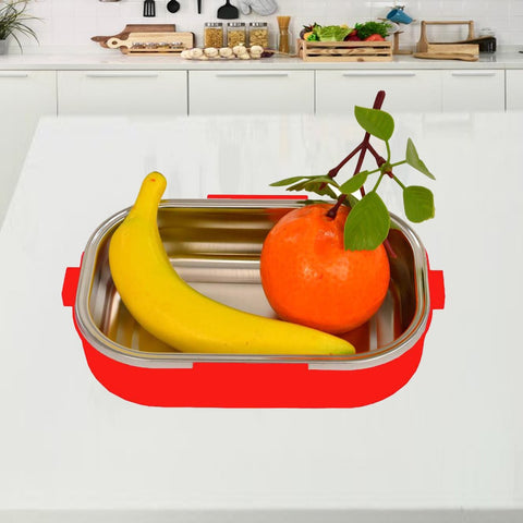 Red Lunch Box for kids- Cartoon Character Stainless Steel