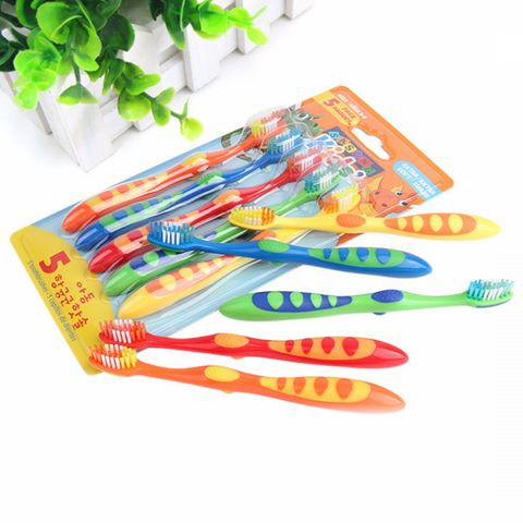 5Pcs Soft Com forty Bristles Kids Tooth Brush