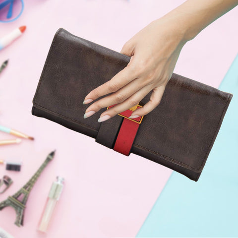 Designers Ladies Clutch Button Lock