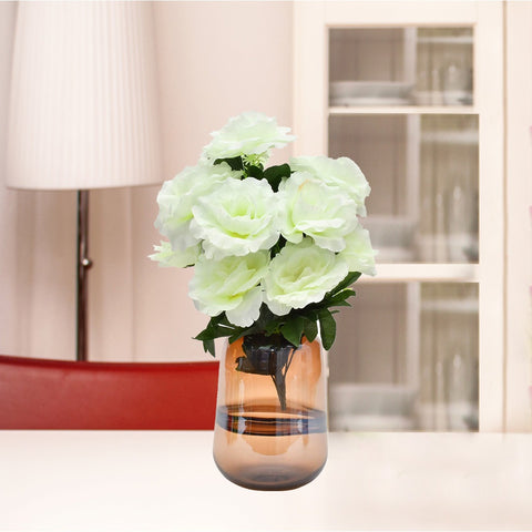 Brown Elegant Sienna Glass Vase