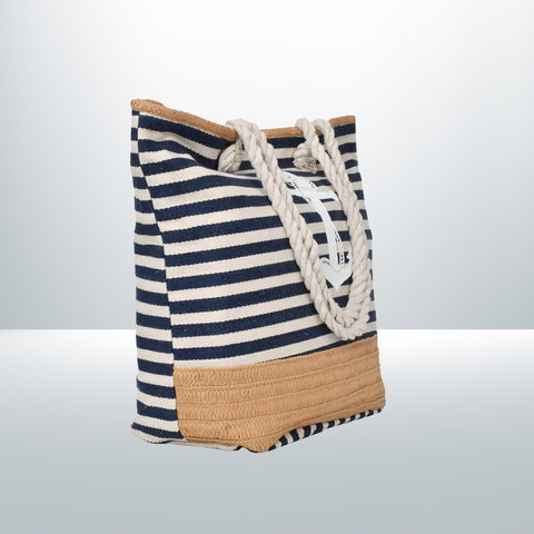 Dark Blue Anchor Design Ladies Shoulder Bag