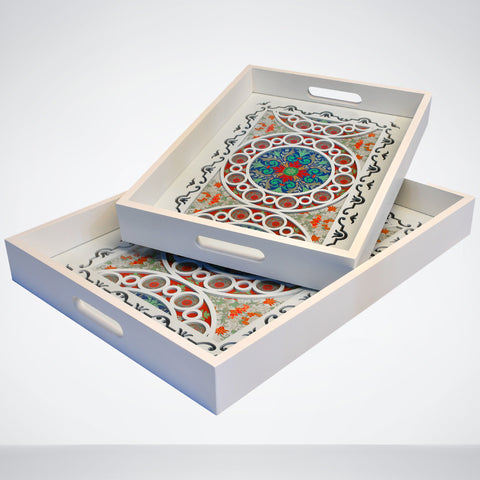 Classic White Trays (Pair)