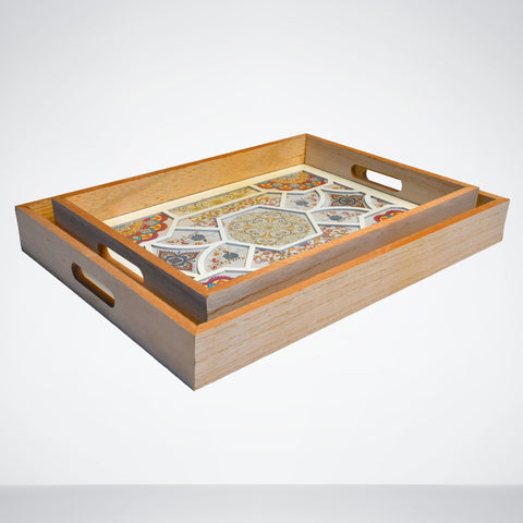 Pair of Canvas Art Trays