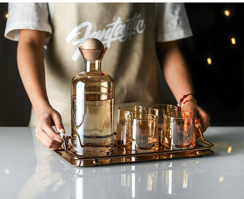 7Pcs Bronze Water Set