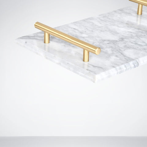 Natural Rectangular Marble Tray