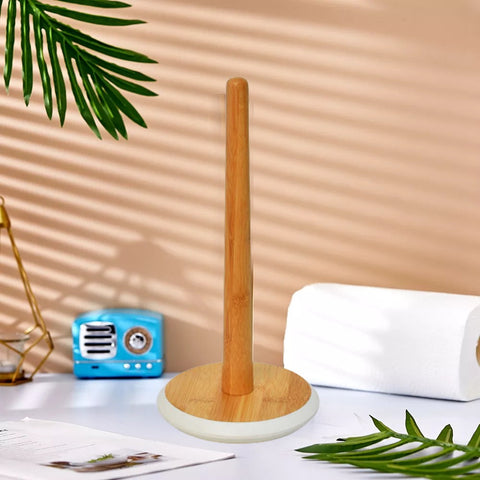 Bamboo Wooden Tissue Roll Holder Tessie And Jessie