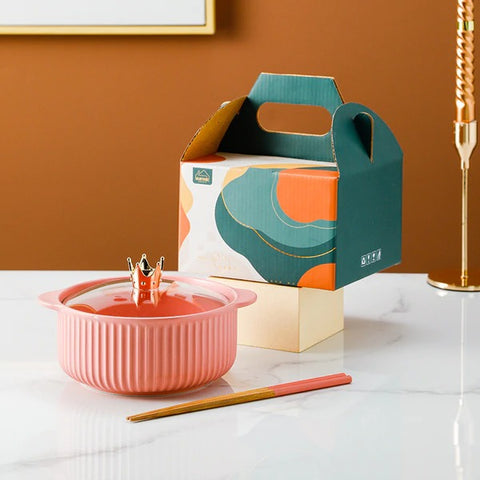 Classic Ceramic Bowl With Lid