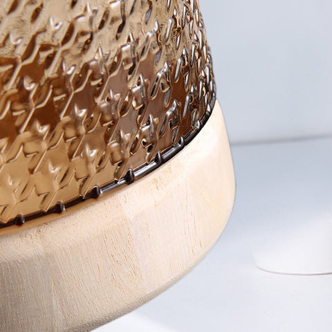 Macaroni Style Glassy Living Room Flower Vase