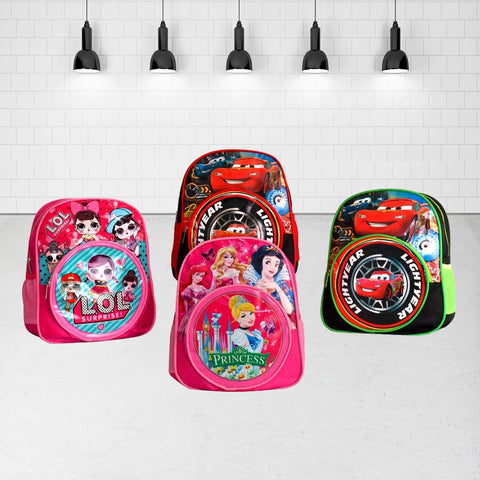 Cartoon Characters Kids Back Pack School Bag