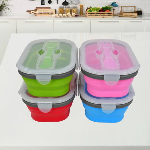 Small Lunch Box- Silicon Foldable