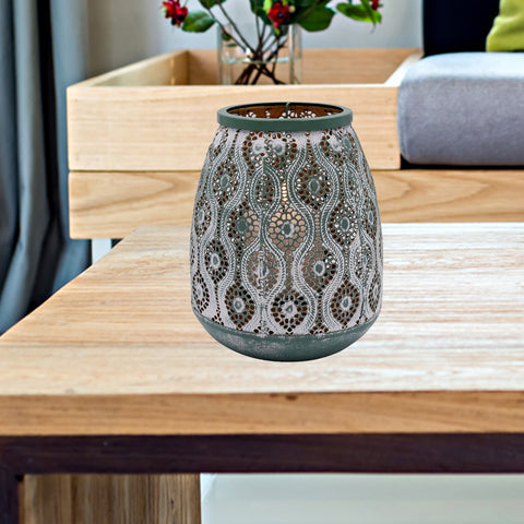Metallic Vase Candle Holder