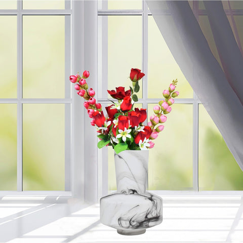 Nordic Genuine Marble Base Vase