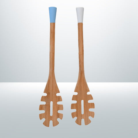 Server Spoon  Bamboo Wooden Spaghetti Tessie And Jessie