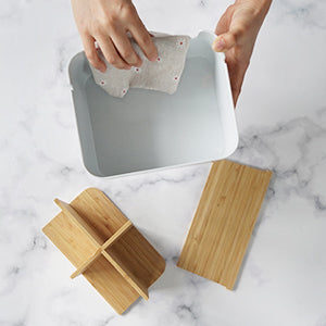 Bamboo Wood Stationery And Makeup Organizer Tessie And Jessie