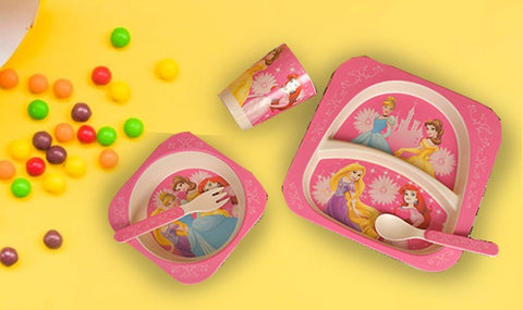 5Pcs Melamine Kids Dinnerware Set