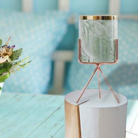 Light Green Doppelganger Porcelain Flower Pot