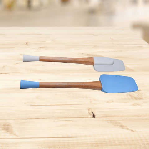 Bamboo Wood Silicone Spoon